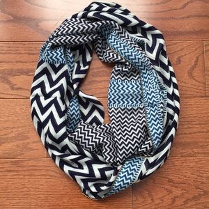 Anthropologie infinity scarf with gold accent